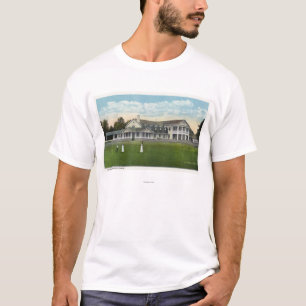 Brooklawn Countryklub-Frauen-Golf spielen T-Shirt