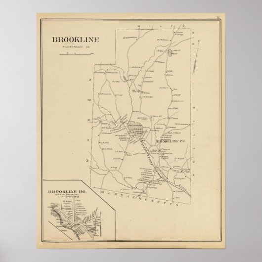 Brookline, Hillsborough Poster (Vorne)