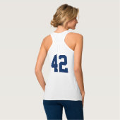 BROOKLYN 42 LADIES FLOWY TANK TOP (Rückseite Vollansicht)