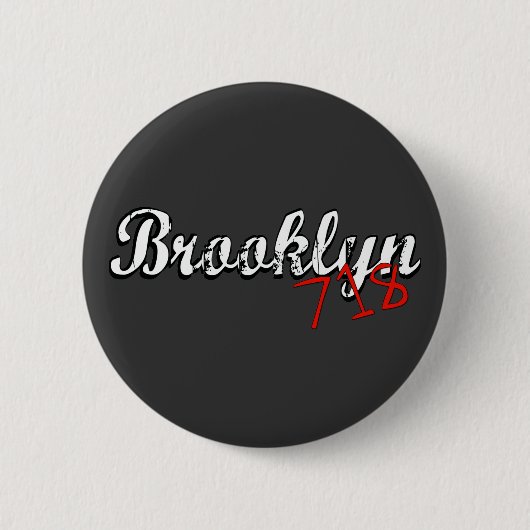 Brooklyn 718 button (Vorderseite)