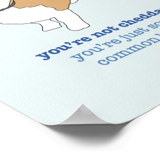 Brooklyn 99 Cheddar Poster (Ecke)