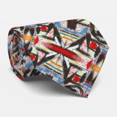 Brooklyn-Abstrakt Geometric Krawatte (Gerollt)