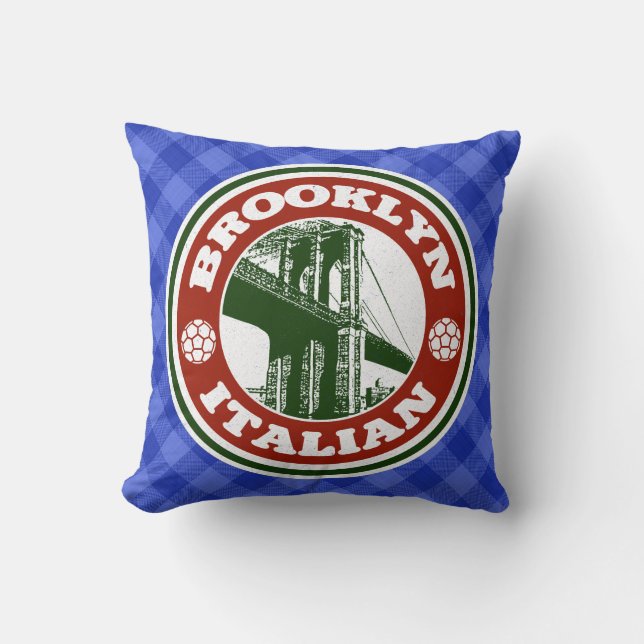 Brooklyn American Italian Cushion Kissen (Vorderseite)
