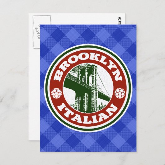 Brooklyn American Post Card Postkarte (Vorne/Hinten)
