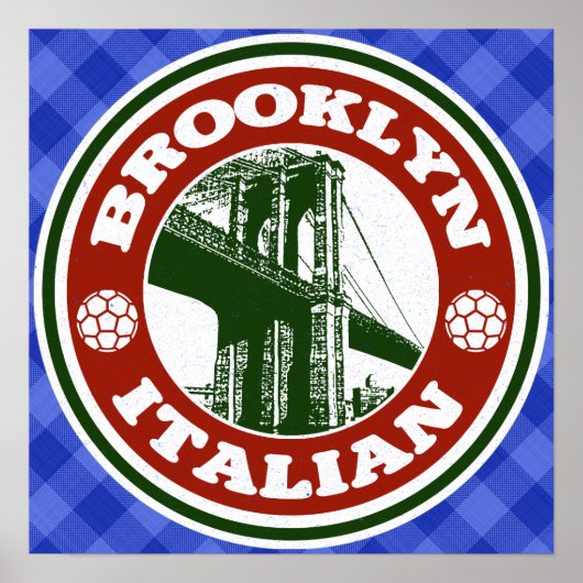 Brooklyn American Poster Print (Vorne)