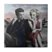 Brooklyn B&W Fliese (Vorderseite)