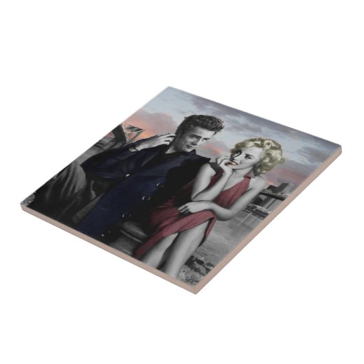 Brooklyn B&W Fliese (Seite)