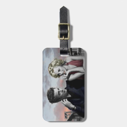 Brooklyn B&W Gepäckanhänger (Vorderseite vertikal)