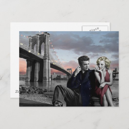 Brooklyn B&W Postkarte (Vorne/Hinten)