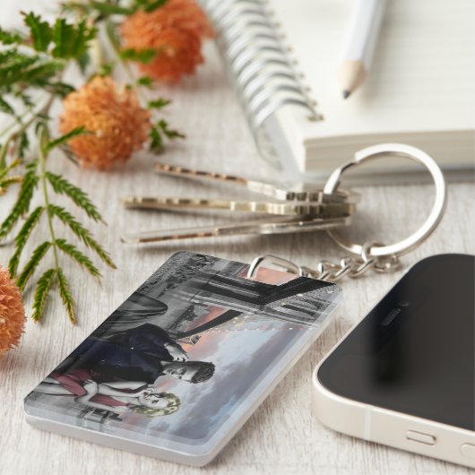 Brooklyn B&W Schlüsselanhänger (Vorderseite rechts)