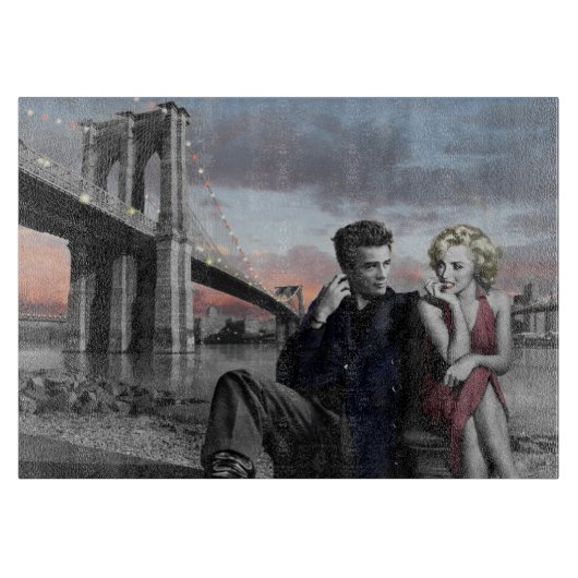 Brooklyn B&W Schneidebrett (Vorderseite)