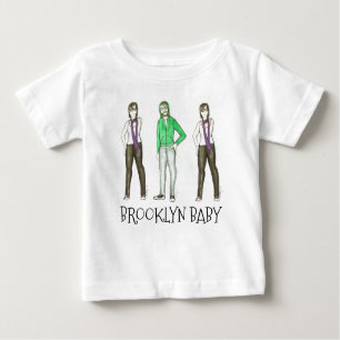 Brooklyn Baby NYC Williamsburg Hipster New York Baby T-shirt