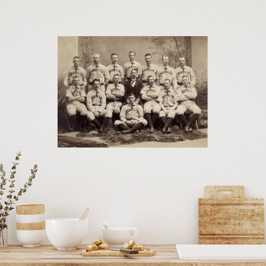 Brooklyn Baseball Team, 1889 Poster (Küche)