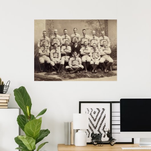 Brooklyn Baseball Team, 1889 Poster (Heimbüro)