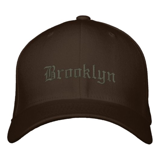 Brooklyn Baseballkappe Bestickte Baseballkappe (Vorderseite)