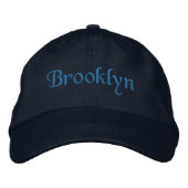 Brooklyn bestickte Baseballkappe / Hat Blue (Vorderseite)