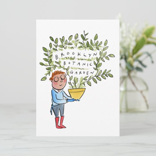 Brooklyn Botanischer Garten Einladung (Stehend Vorderseite)