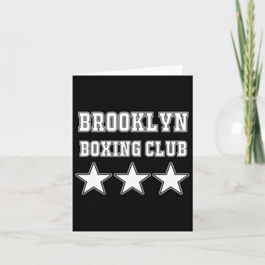 Brooklyn Boxing Karte (Vorderseite)
