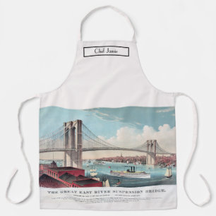 Brooklyn Brg Große East River Hängebrücke #2 Schürze