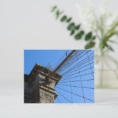 Brooklyn Bridge 01 Postkarte (Stehend Vorderseite)