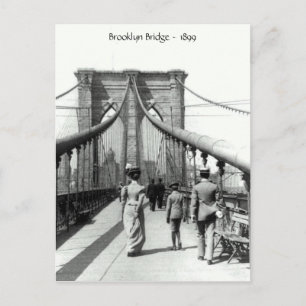 Brooklyn Bridge - 1899 Postcard Postkarte