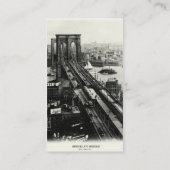 Brooklyn Bridge 1900 Visitenkarte (Rückseite)
