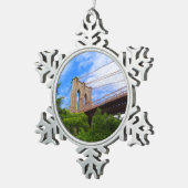 Brooklyn Bridge #1 Snowflake Ornament (Rechts)