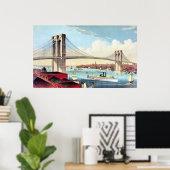 Brooklyn Bridge 2 Poster (Heimbüro)