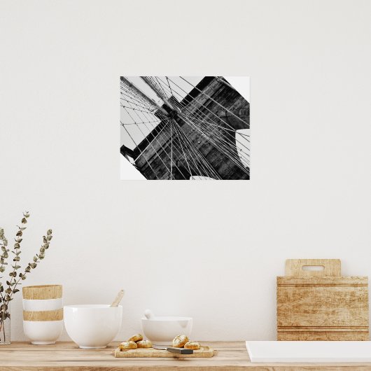 Brooklyn Bridge Abstrakt Poster (Küche)
