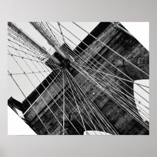 Brooklyn Bridge Abstrakt Poster