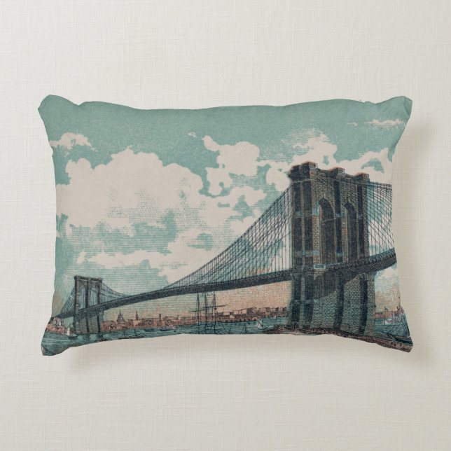 Brooklyn Bridge Accent Pillow Dekokissen (Vorderseite)