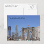 Brooklyn Bridge and Freedom Tower Postkarte (Vorne/Hinten)