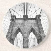 Brooklyn Bridge Architectural Black & White Foto