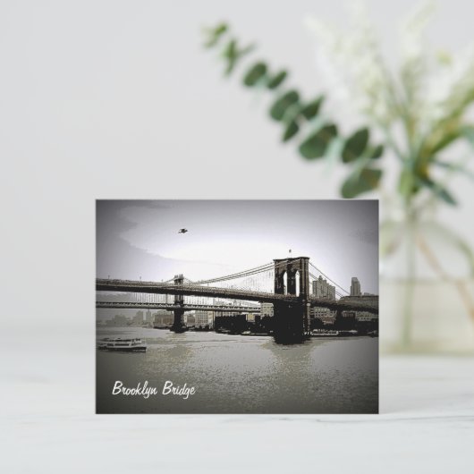 Brooklyn Bridge Art Postkarten (Stehend Vorderseite)