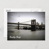 Brooklyn Bridge Art Postkarten (Vorne/Hinten)