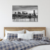 Brooklyn Bridge at Night, New York City Leinwanddruck (Insitu (Schlafzimmer))