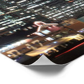 Brooklyn Bridge at Night, New York City Poster (Ecke)