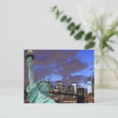 Brooklyn Bridge at Night, New York City Postkarte (Stehend Vorderseite)