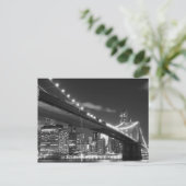 Brooklyn Bridge at Night, New York City Postkarte (Stehend Vorderseite)