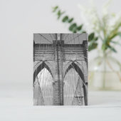 Brooklyn Bridge - B&W Postcard Postkarte (Stehend Vorderseite)