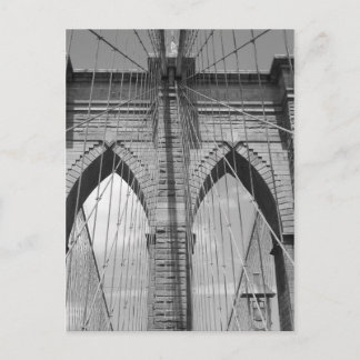 Brooklyn Bridge - B&W Postcard Postkarte