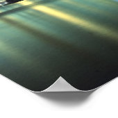 Brooklyn Bridge bei Nacht Manhattan Bridge Poster (Ecke)