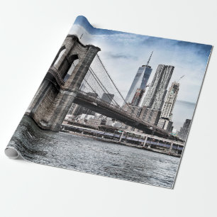 Brooklyn Bridge bei Tageslicht Geschenkpapier