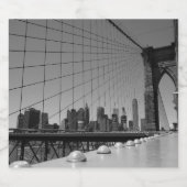 Brooklyn Bridge Bierflaschenetikett (Einzelnes Label)