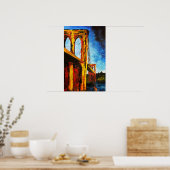 Brooklyn Bridge bis Utopia 2009 Poster (Küche)