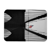 Brooklyn Bridge Black and White Fotografy Magnet (Horizontal)