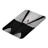 Brooklyn Bridge Black and White Fotografy Magnet (Linke Seite)