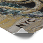 Brooklyn Bridge Blick vom Waterfront Pier Poster (Ecke)