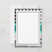 Brooklyn Bridge Blk Wht Hahnentrittmuster 2 Vielen Dankeskarte (Rückseite)