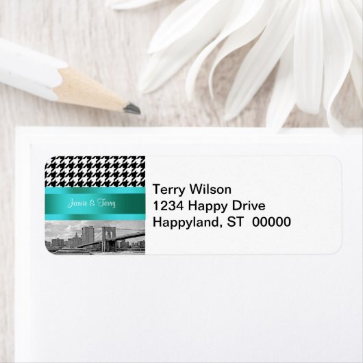 Brooklyn Bridge Blk Wht Hahnentrittmuster Rücksend (Insitu)